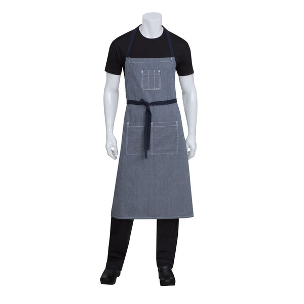 AB038-IBL Chef Works Portland Chefs Bib Apron Globe Importers Adelaide Hospitality Supplies