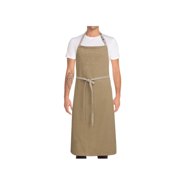 ABCCD006-NAT Chef Works Austin Chefs Bib Apron Globe Importers Adelaide Hospitality Supplies