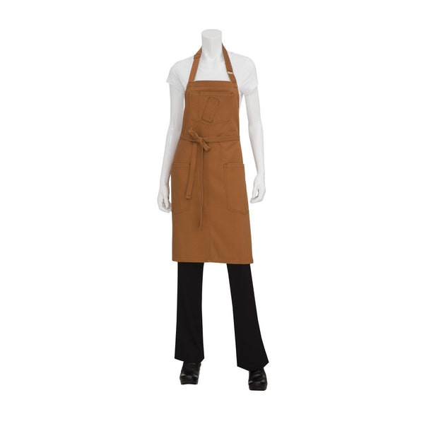 ABKV053-NTM Chef Works Rockford Bib Apron Globe Importers Adelaide Hospitality Supplies