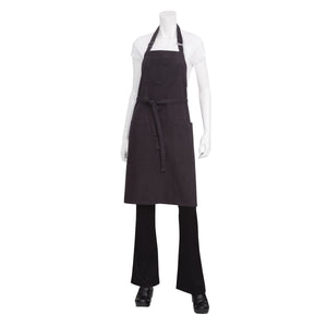 ABKV053-SGY Chef Works Rockford Bib Apron Globe Importers Adelaide Hospitality Supplies