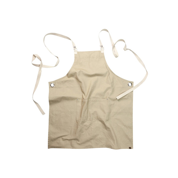 ACRS602-NAT Chef Works Byron Cross-Back Natural Apron Globe Importers Adelaide Hospitality Supplies