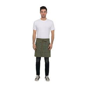 AHN01-BLY-DC Chef Works Uptown Half Bistro Apron Globe Importers Adelaide Hospitality Supplies
