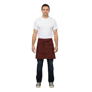 AHN01-RNA Chef Works Uptown Half Bistro Apron Globe Importers Adelaide Hospitality Supplies