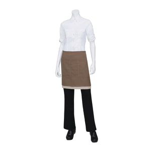 ASCW12-CNA-DC Chef Works Soho Natural Camel Half Apron Globe Importers Adelaide Hospitality Supplies