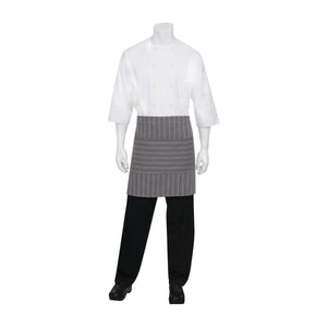 AW036-DGY Chef Works Brooklyn Half Bistro Apron Globe Importers Adelaide Hospitality Supplies