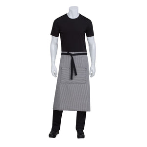 AW051-BLK Chef Works Portland 3/4 Bistro Apron Globe Importers Adelaide Hospitality Supplies
