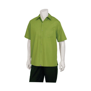 C100-LIM-4XL Genova Cafe Shirt Men Lime Globe Importers Adelaide Hospitality Supplies