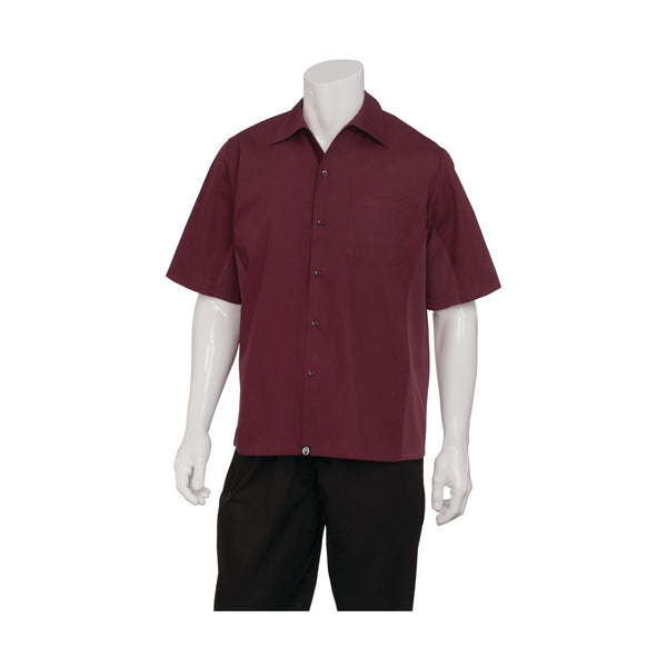 CSMV-MER-4XL Universal Shirt Men Merlot Globe Importers Adelaide Hospitality Supplies
