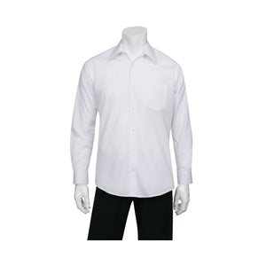 D100-WHT-3XL Basic Dress Shirt Men White Globe Importers Adelaide Hospitality Supplies
