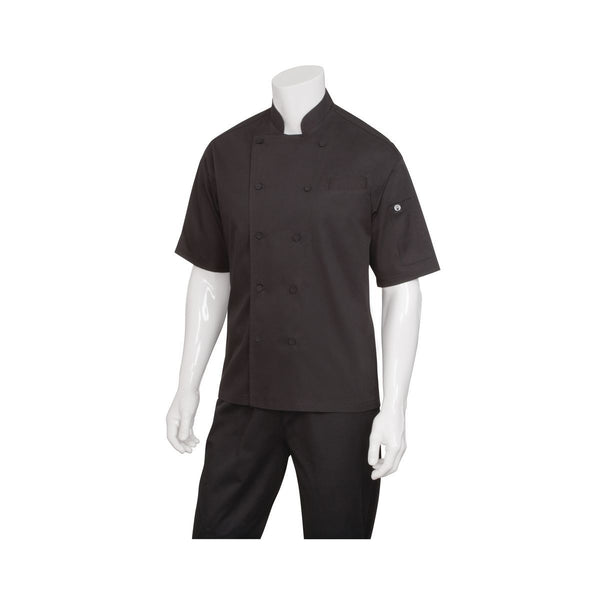 EWCV-BLK-3XL Chef Works Palermo Executive Chef Jacket Globe Importers Adelaide Hospitality Supplies