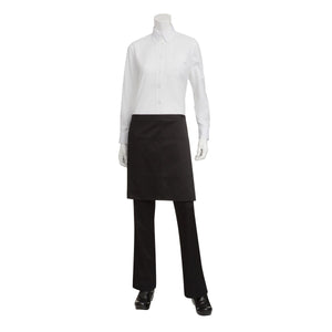 F28-BLK Chef Works Half Bistro Apron Globe Importers Adelaide Hospitality Supplies