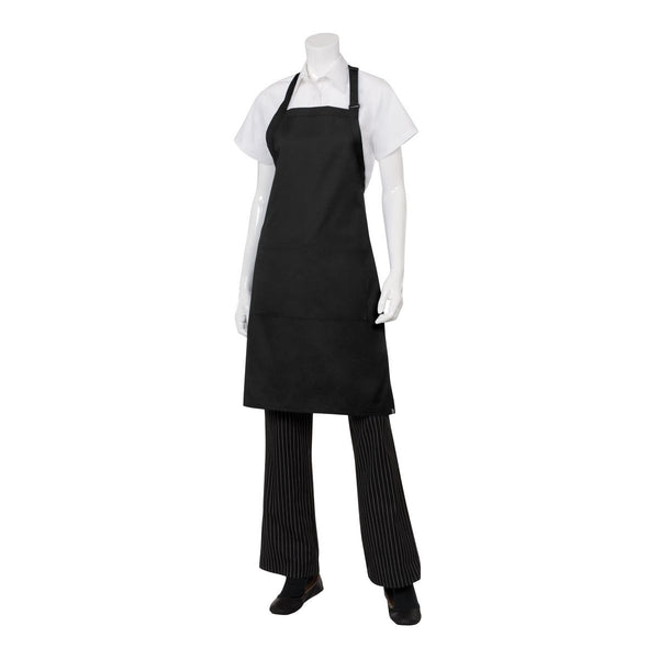 F8-BLK Chef Works Bib Apron Globe Importers Adelaide Hospitality Supplies