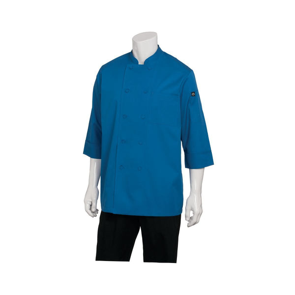 JLCL-BLU-3XL Chef Works Morocco Chef Jacket Globe Importers Adelaide Hospitality Supplies