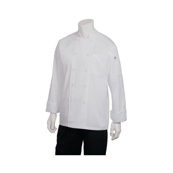 JLLS-WHT-4XL Chef Works Calgary Cool Vent Chef Jacket Globe Importers Adelaide Hospitality Supplies