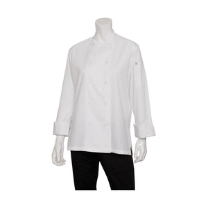 LWLJ-WHT-2XL Chef Works Sofia Chef Jacket Globe Importers Adelaide Hospitality Supplies