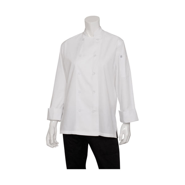 LWLJ-WHT-2XL Chef Works Sofia Chef Jacket Globe Importers Adelaide Hospitality Supplies