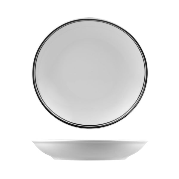 NDC26-BK RAK Porcelain Nano Cru Black Round Coupe Bowl Globe Importers Adelaide Hospitality Supplies