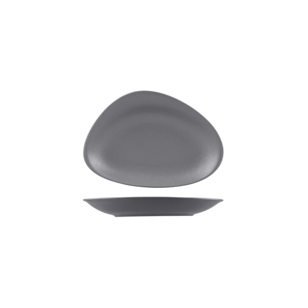 72.NFBC270.GY RAK Neofusion Stone Oval Plate 270x187mm Globe Importers Adelaide Hospitality Supplies