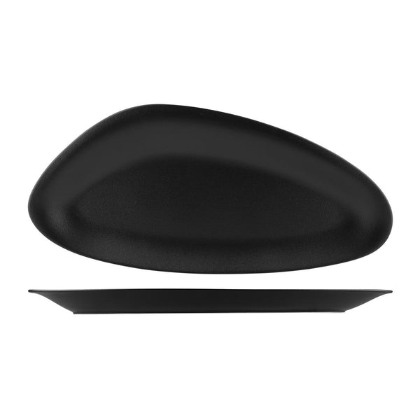 72.NFBC500.BK RAK Neofusion Volcano Oval Platter 500x230mm Globe Importers Adelaide Hospitality Supplies