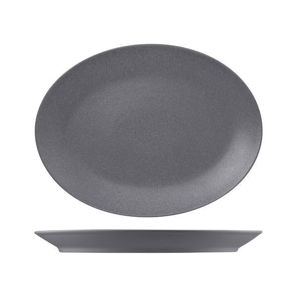 NFNNOP36GY RAK Neo Fusion Stone Oval Coupe Platter Globe Importers Adelaide Hospitality Supplies