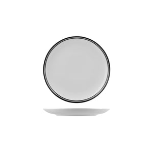NPR21-BK RAK Porcelain Nano Cru Black Round Coupe Plate Globe Importers Adelaide Hospitality Supplies
