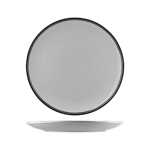 NPR31-BK RAK Porcelain Nano Cru Black Round Coupe Plate Globe Importers Adelaide Hospitality Supplies