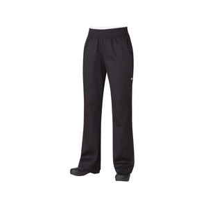 PBN01W-BLK-3XL Chef Works Lightweight Womens Slim Chef Pants Globe Importers Adelaide Hospitality Supplies