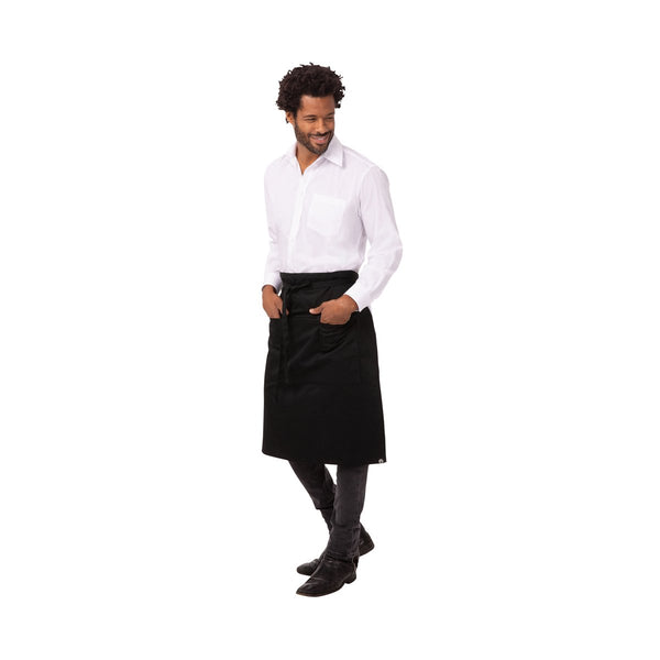 REVF24 Chef Works 3/4 Three Pocket Apron Reversible Globe Importers Adelaide Hospitality Supplies