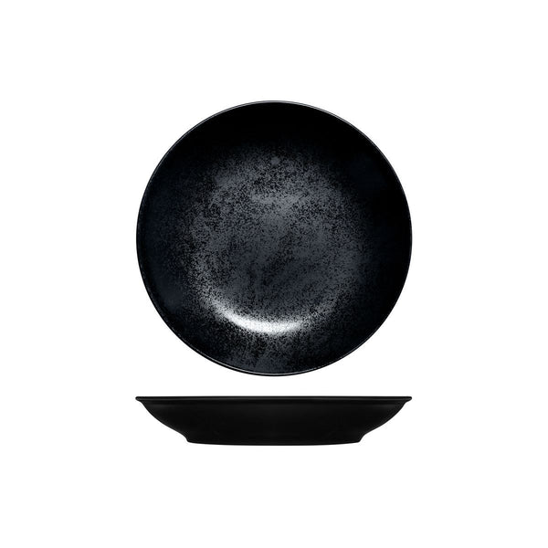 RK0230-BK RAK Porcelain Karbon Black Round Coupe Bowl Globe Importers Adelaide Hospitality Supplies