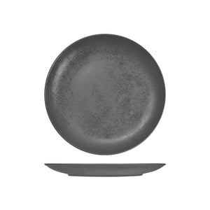 RK3240-GY RAK Porcelain Karbon Shale Round Coupe Plate Globe Importers Adelaide Hospitality Supplies