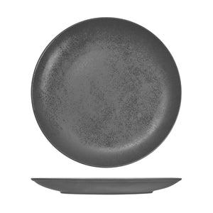 RK3290-GY RAK Porcelain Karbon Shale Round Coupe Plate Globe Importers Adelaide Hospitality Supplies