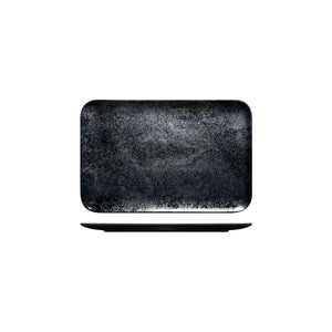 RK8330-BK RAK Porcelain Karbon Black Rectangular Coupe Plate Globe Importers Adelaide Hospitality Supplies