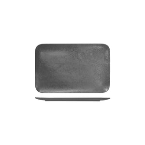 RK8330-GY RAK Porcelain Karbon Shale Rectangular Coupe Plate Globe Importers Adelaide Hospitality Supplies