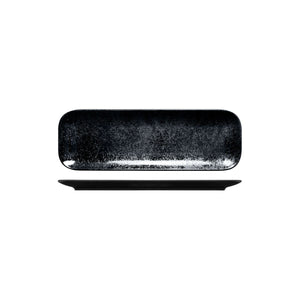 RK8331-BK RAK Porcelain Karbon Black Rectangular Coupe Plate Globe Importers Adelaide Hospitality Supplies