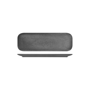 RK8331-GY RAK Porcelain Karbon Shale Rectangular Coupe Plate Globe Importers Adelaide Hospitality Supplies