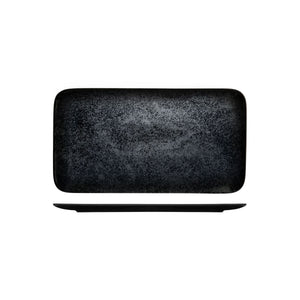 RK8380-BK RAK Porcelain Karbon Black Rectangular Coupe Plate Globe Importers Adelaide Hospitality Supplies