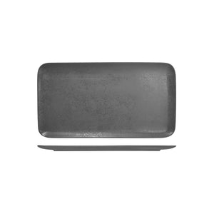 RK8380-GY RAK Porcelain Karbon Shale Rectangular Coupe Plate Globe Importers Adelaide Hospitality Supplies