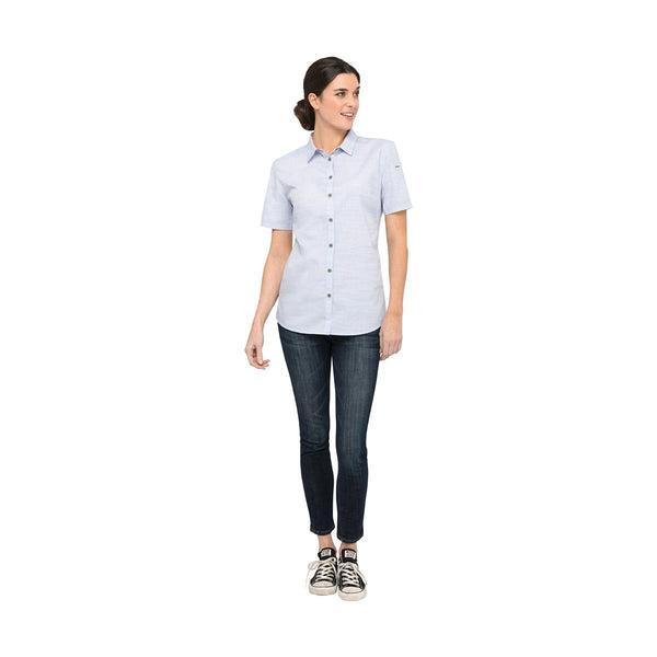 SHC01W-BLU-2XL Havana Shirt Women Blue Globe Importers Adelaide Hospitality Supplies