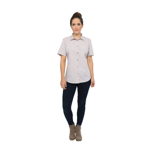 SHC01W-TAU-2XL Havana Shirt Women Taupe Globe Importers Adelaide Hospitality Supplies
