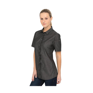 SHC03W-BLK-2XL Detroit Denim Shirt Women Black Globe Importers Adelaide Hospitality Supplies