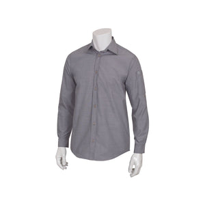 SLMCH005-GRY-3XL Chambray Shirt Men Grey Globe Importers Adelaide Hospitality Supplies