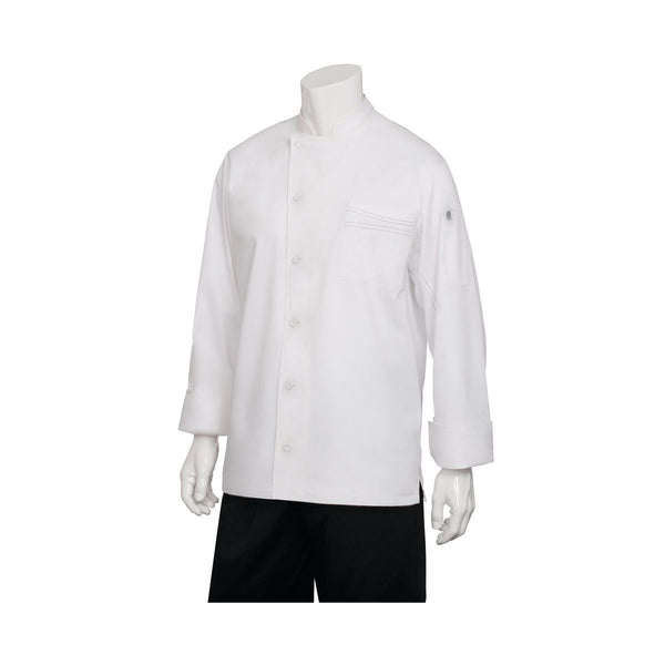 VSLS-WWH-3XL Chef Works Lyss V-Series Chef Jacket Globe Importers Adelaide Hospitality Supplies