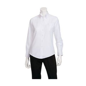 W500-WHT-3XL Oxford Dress Shirt Women White Globe Importers Adelaide Hospitality Supplies