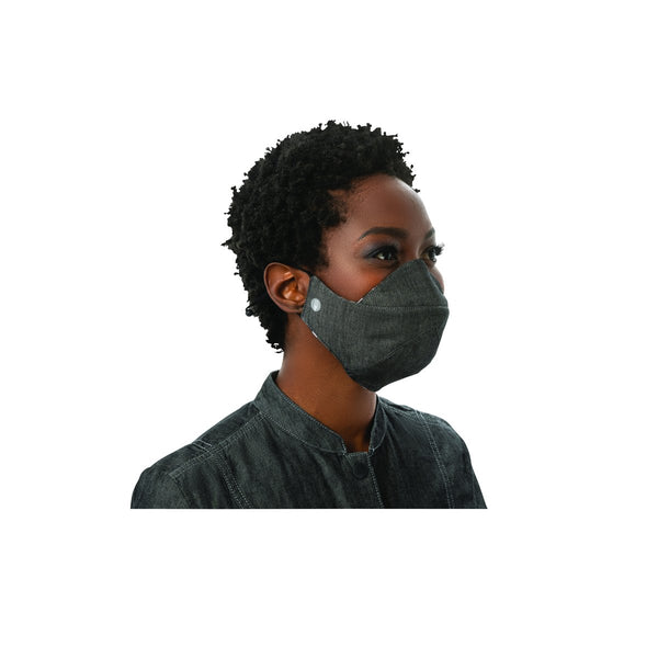 XFC02-BLK-0 Chef Works SKILD SERIES FC1 FACE COVERING Globe Importers Adelaide Hospitality Supplies